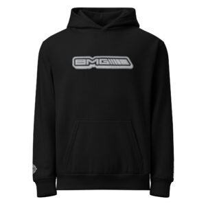 White and Grey Embroidered Urban hoodie