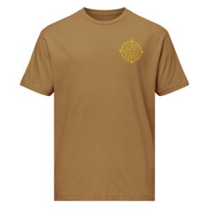 Gold Embroidery Fine Jersey Tee
