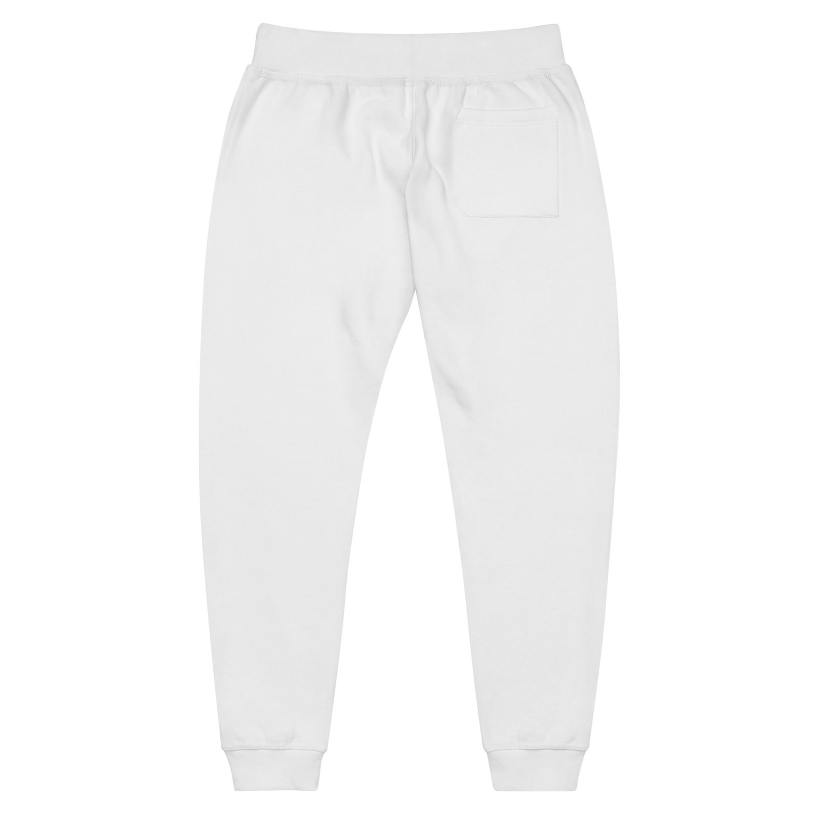 White and Grey Embroidered Sweatpants - Image 8