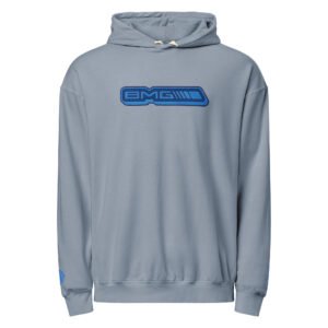 Navy Aqua And Royal Embroidered Hoodie